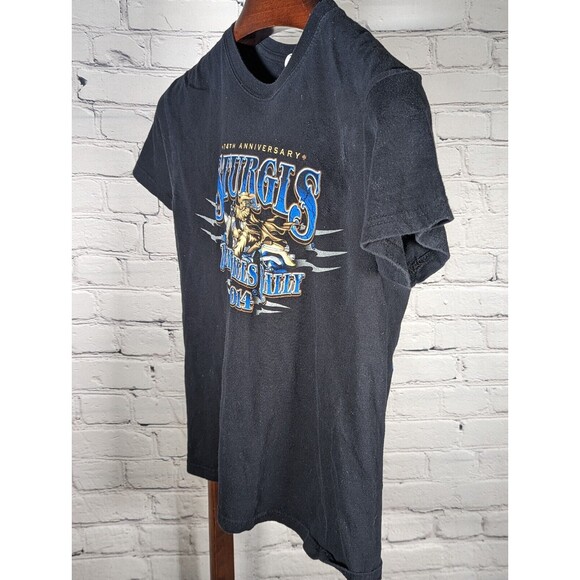 Sturgis Black Hills Rally 2014 74th Anniversary T-Shirt XS Black Double Side USA - Picture 2 of 8